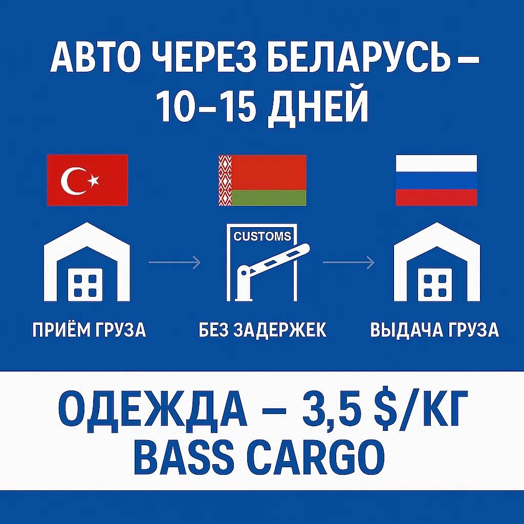 Доставка из Турции в Россию без задержек — октябрь 2025 года
